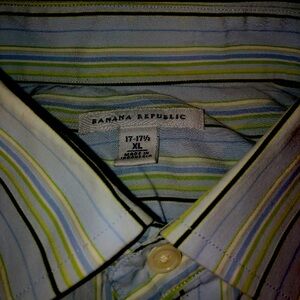 Banana Republic Strip LS Casual Shirt